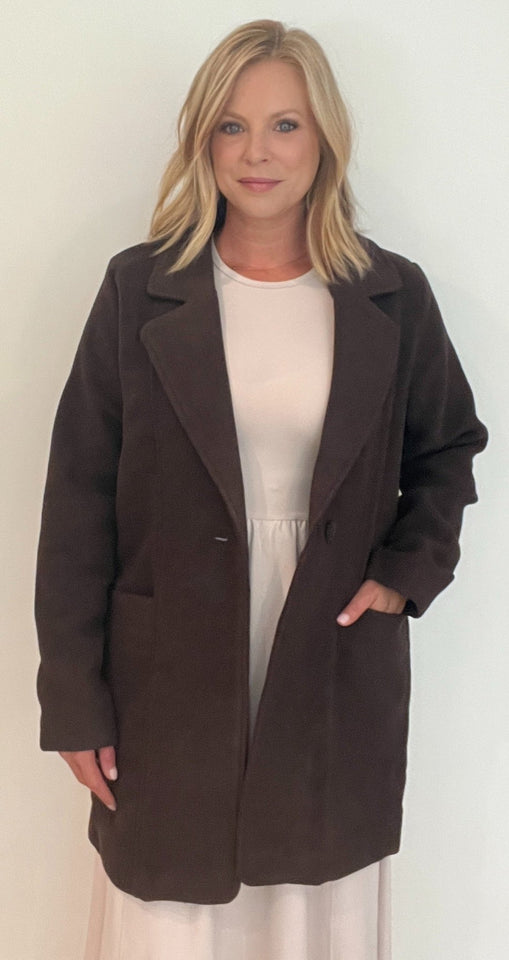 Brentwood Coat-Chocolate - Wear with style