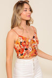 Bungee sleeveless satin print top - Wear with style