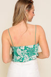 Bungee sleeveless satin print top - Wear with style
