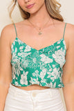 Bungee sleeveless satin print top - Wear with style