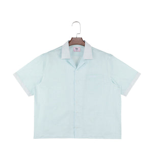 "hyp" Button Up + "The Scythe" Tee (Blue)