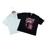 "hyp" Button Up + "The Scythe" Tee (Red)
