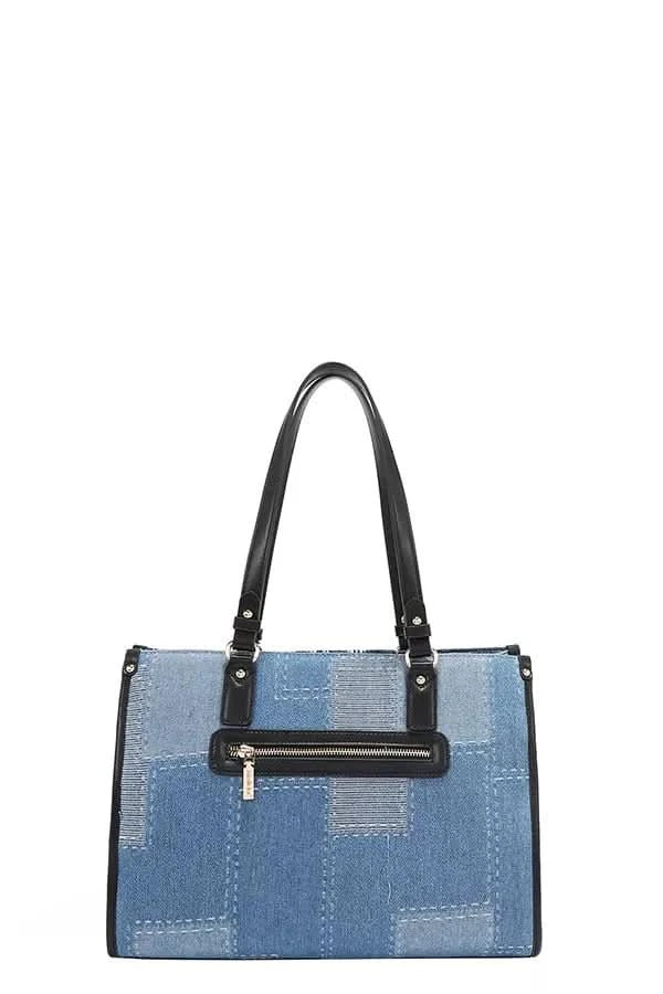 Nicole Lee USA Bosque De Amor Denim Tote Bag Carryall