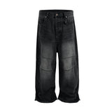NOIR BAGGY BIKER DENIM