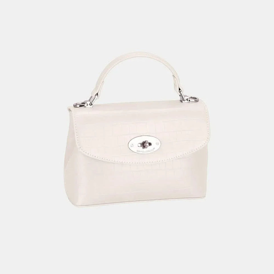 David Jones Textured PU Leather Handbag For Everyday Use