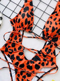 Lace-Up Backless : One-Piece Swimwear