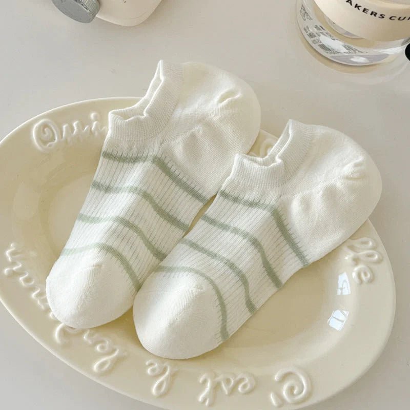 Candy Stripe Ankle Socks - Wear with style