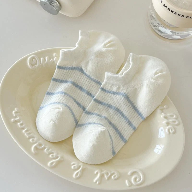 Candy Stripe Ankle Socks - Wear with style