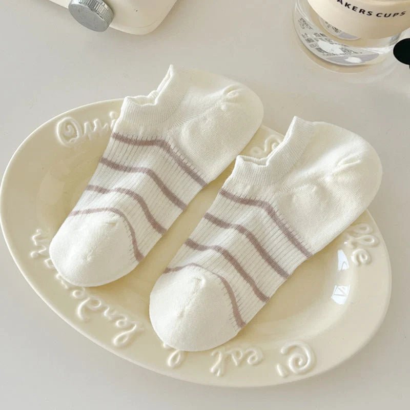 Candy Stripe Ankle Socks - Wear with style