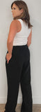 Capri Linen Pant-Black - Wear with style