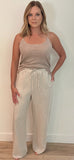 Capri Linen Pant-Natural - Wear with style