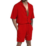 Cardigan casual beach shorts set - Wear with style