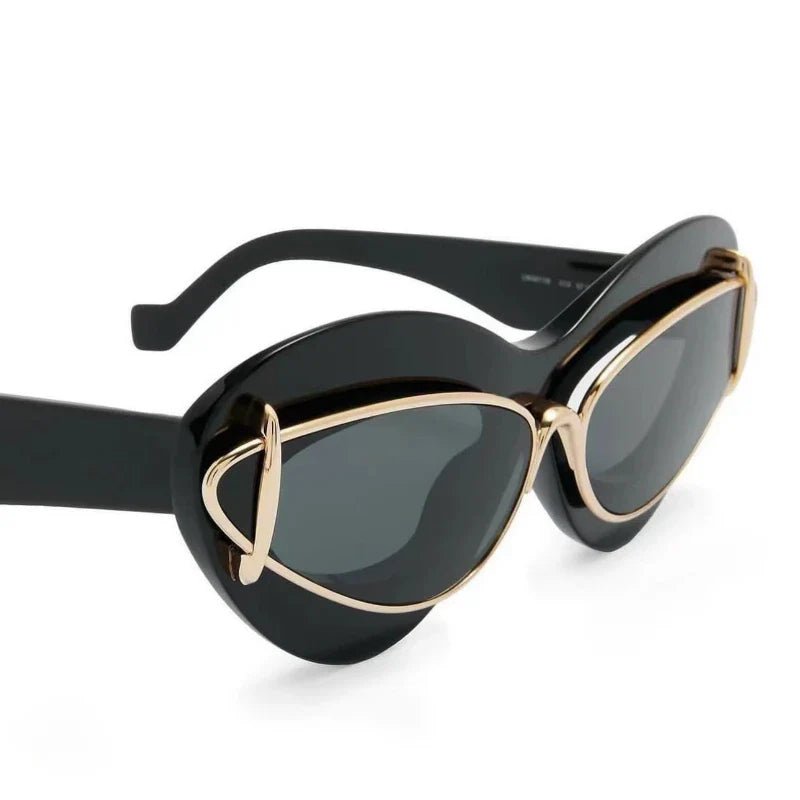 Cat Eye UV400 Outdoor Protection Double Frame sunglasses - Wear with style