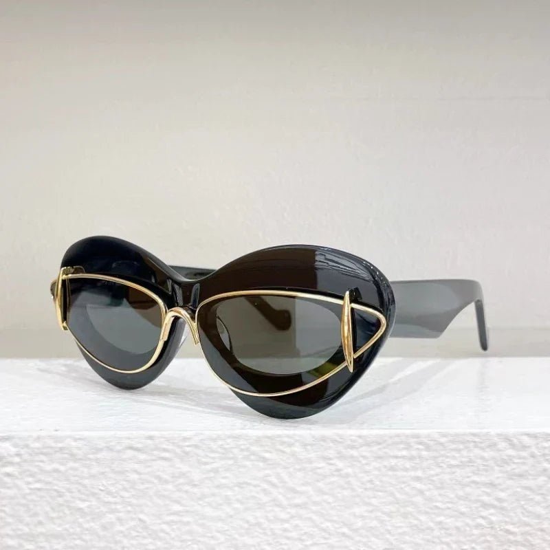 Cat Eye UV400 Outdoor Protection Double Frame sunglasses - Wear with style