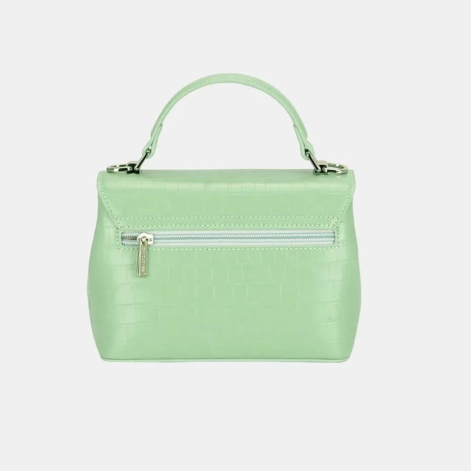 David Jones Textured PU Leather Handbag For Everyday Use