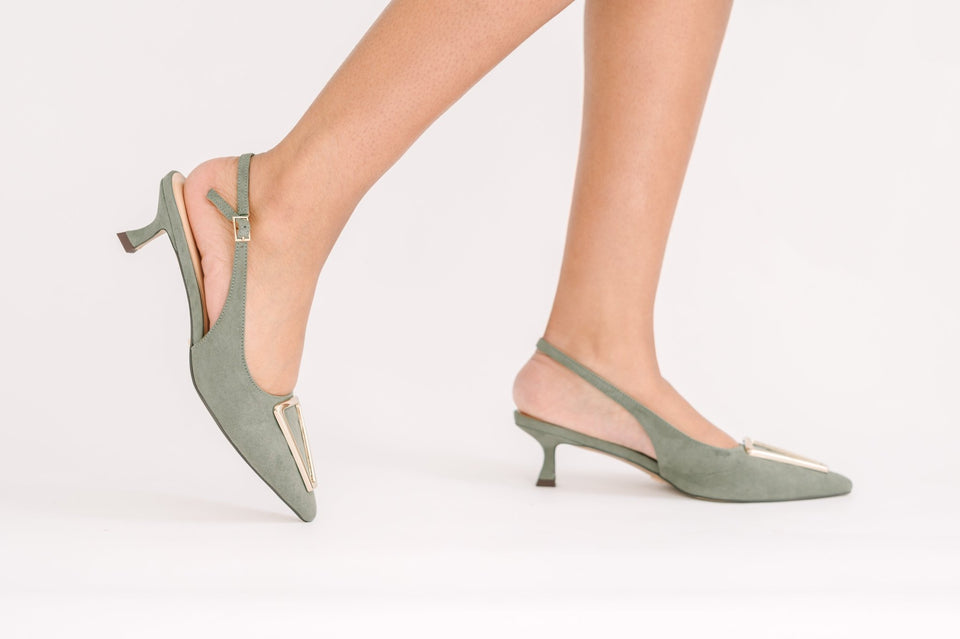 Cecilia Slingback Green - Wear with style