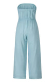Tied Cutout Tube : Wide Leg Jumpsuit