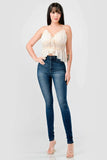 CHEALSEA CHIFFON SWEETHEART SMOCKED BACK RUCHED RUFFLED SHEER CAMI TOP - Wear with style
