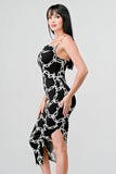 CHIC ALL OVER CHAIN PRINTED SIDE SLIT MIDI DRESS - Wear with style