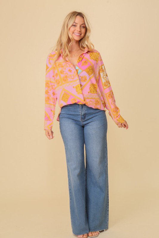 Chiffon Print Blouse - Wear with style