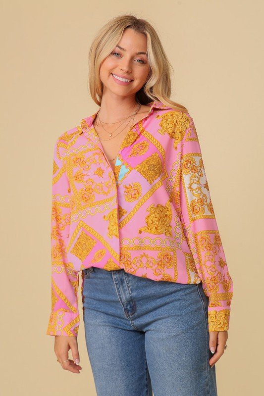 Chiffon Print Blouse - Wear with style