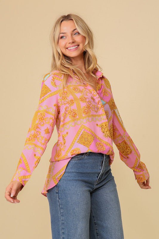 Chiffon Print Blouse - Wear with style
