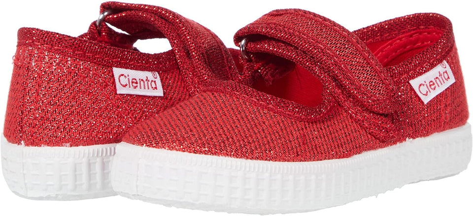 Cienta Red Sparkle MaryJanes - multiple sizes - Wear with style