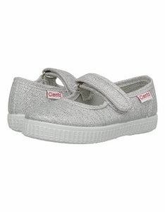 Cienta Silver Sparkle MaryJanes - multiple sizes - Wear with style