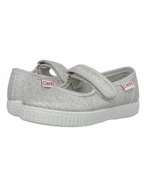 Cienta Silver Sparkle MaryJanes - multiple sizes - Wear with style