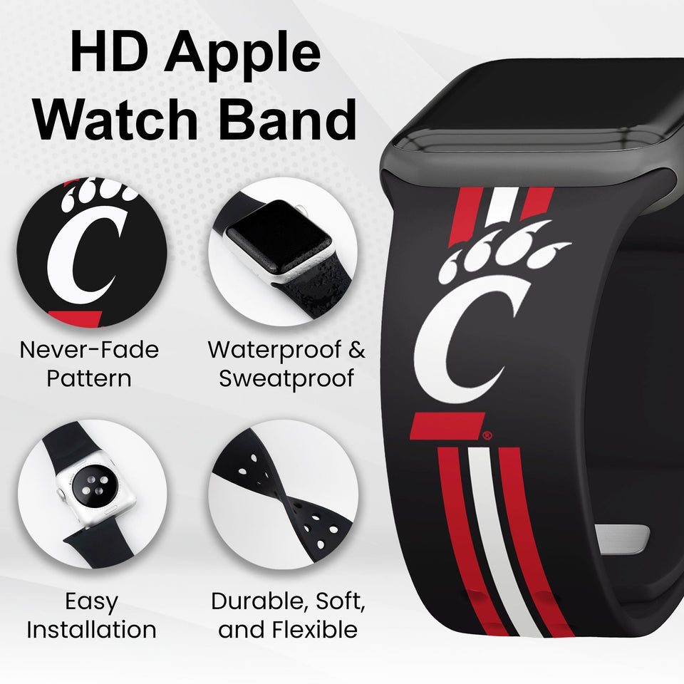 Cincinnati Bearcats HD Apple Watch Band - Wear with style