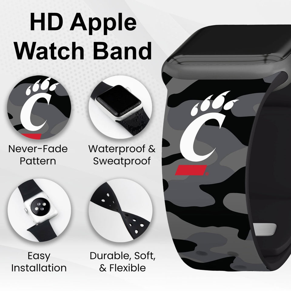 Cincinnati Bearcats HD Apple Watch Band - Wear with style