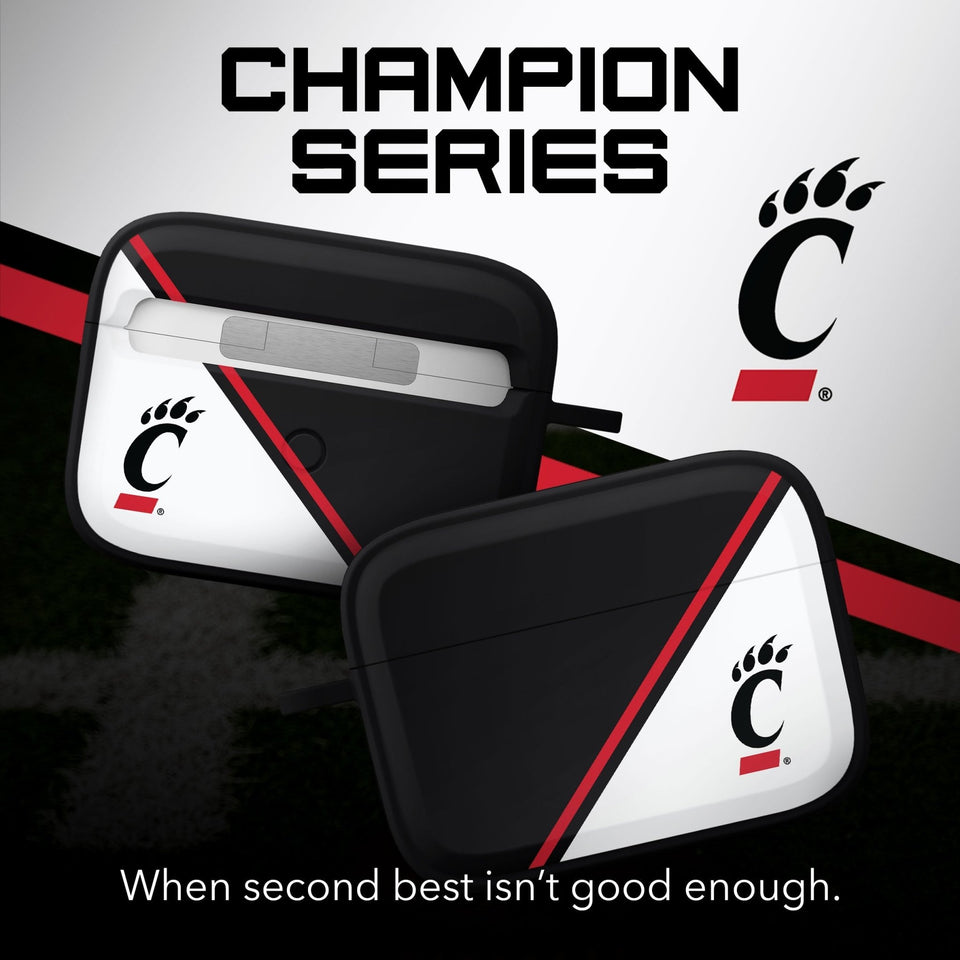 Cincinnati Bearcats HDX Champion Series Apple AirPods Pro 1 & 2 Case Cover - Wear with style