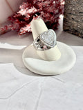 Cinderella heart ring sterling silver 925 | princess Statement ring - Wear with style