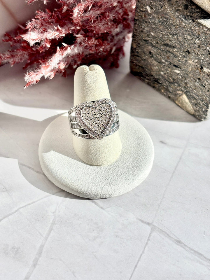 Cinderella heart ring sterling silver 925 | princess Statement ring - Wear with style