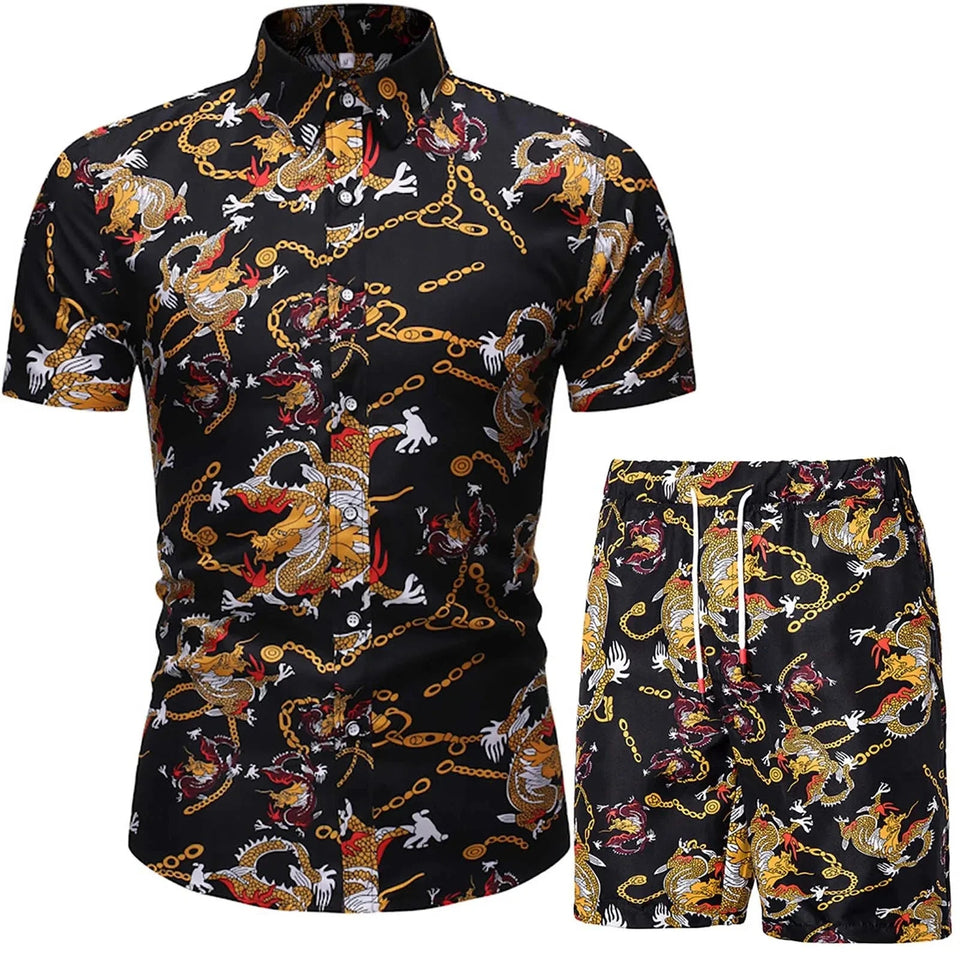 Classic men beach shorts set - Wear with style