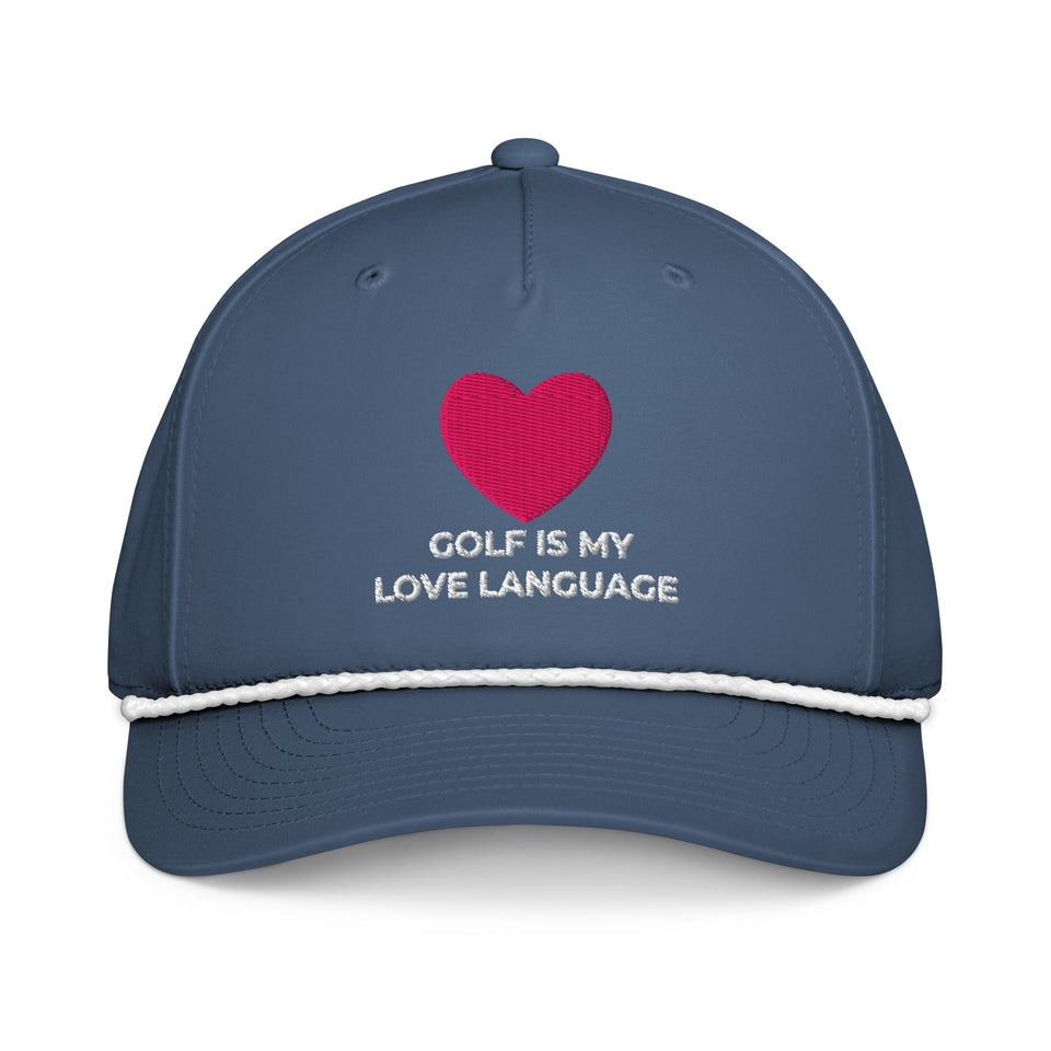 Golf Is My Love Language Embroidered Rope Hat for Women