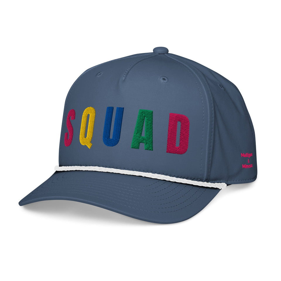 SQUAD Embroidered Golf Rope Hat for Women - Birdie Pop Collection