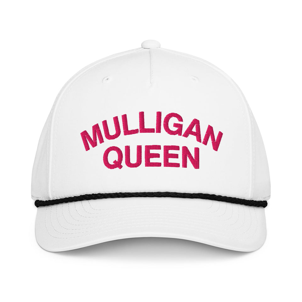 Mulligan Queen Embroidered Golf Rope Hat for Women