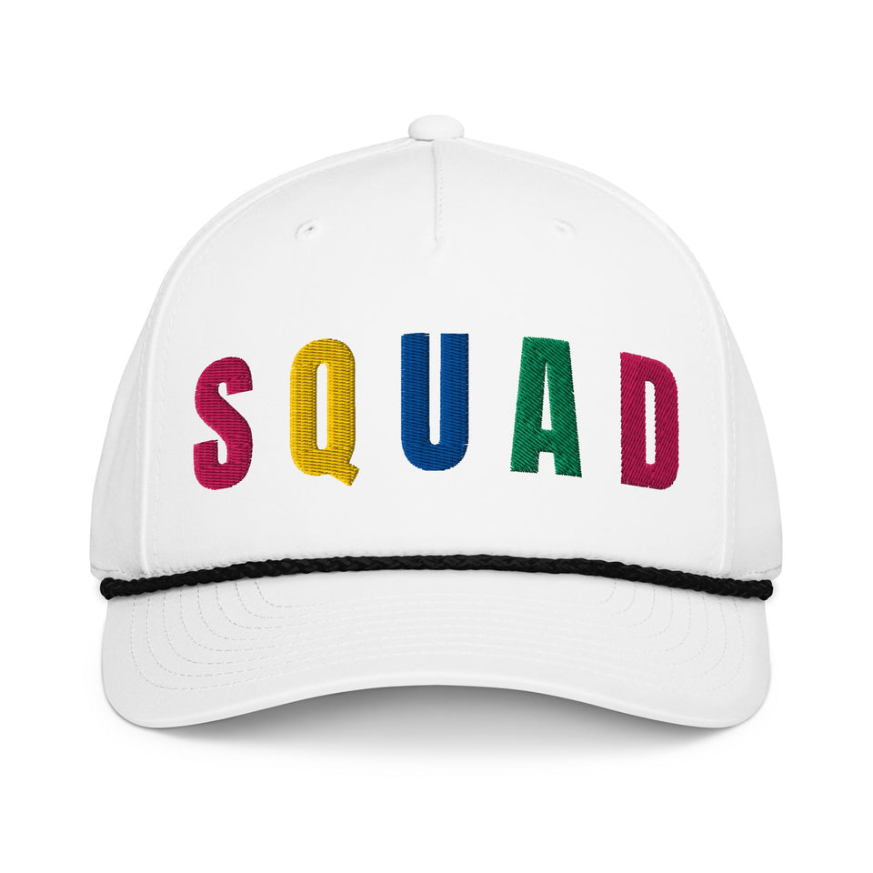 SQUAD Embroidered Golf Rope Hat for Women - Birdie Pop Collection