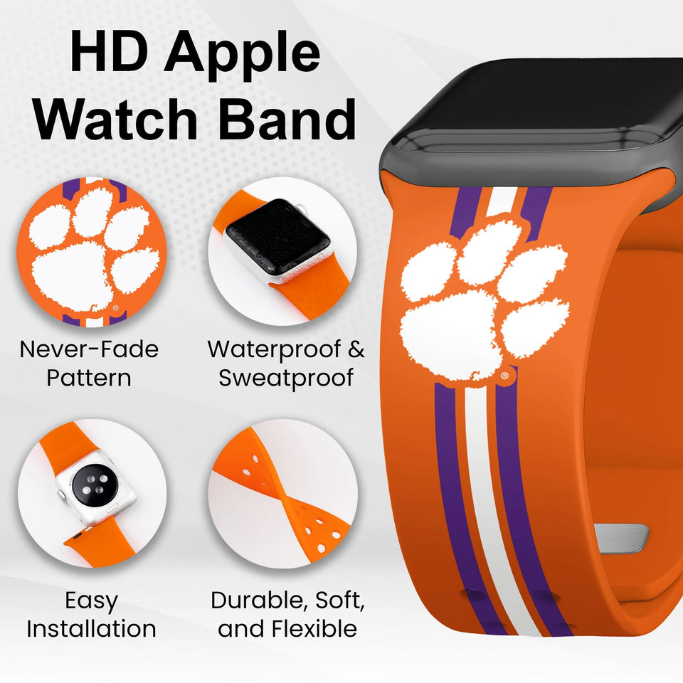 Clemson Tigers HD Apple Watch Band - Wear with style