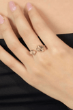 Clover Double Adjustable 18K Gold Plated Ring - Wear with style