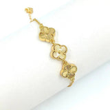 Clover Van Cleef Bracelet Jewelry Inspired 18k Gold Plated Adjustable Bracelet - Wear with style