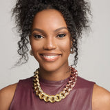 Colette Plume Necklace Mocha Mist - Wear with style