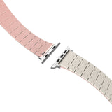 Color - blocking magnetic silicone apple watch strap - Wear with style