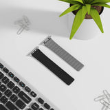 Color - blocking magnetic silicone apple watch strap - Wear with style