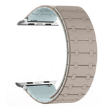 Color - blocking magnetic silicone apple watch strap - Wear with style
