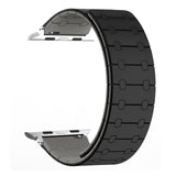 Color - blocking magnetic silicone apple watch strap - Wear with style
