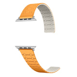 Color - blocking magnetic silicone apple watch strap - Wear with style