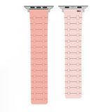 Color - blocking magnetic silicone apple watch strap - Wear with style