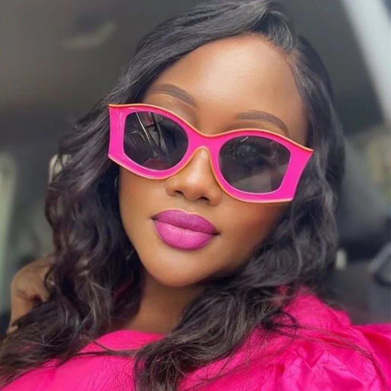 Colorful oversized retro Sunglasses - Wear with style